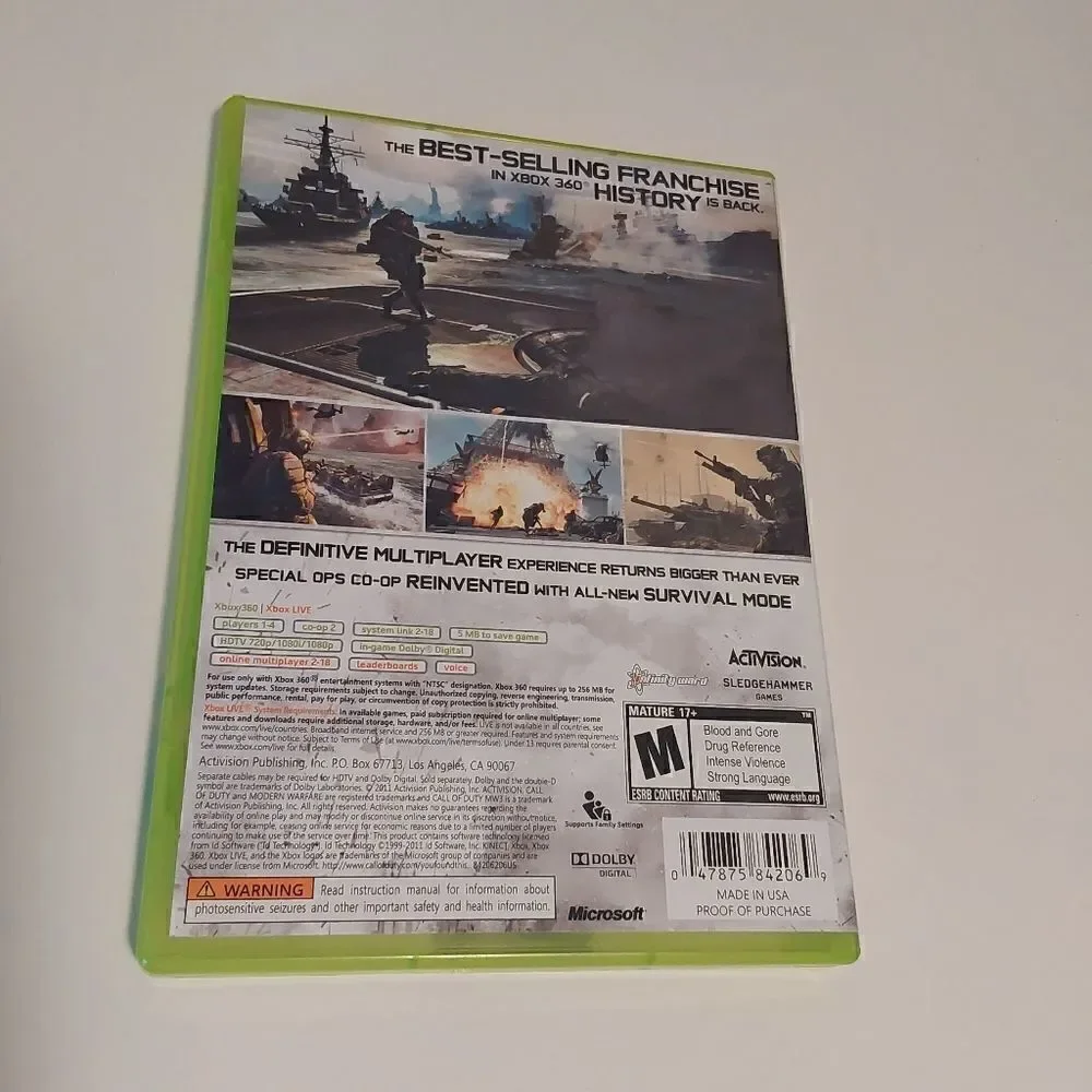 Xbox 360 game Call of Duty Modern Warfare 3